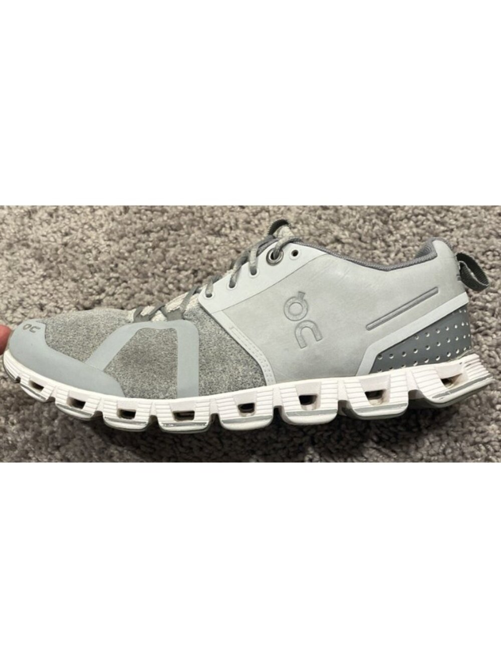 On Cloud Terry Women’s Size 8 Gray Running Shoes Athletic Sneaker Casual Lace Up